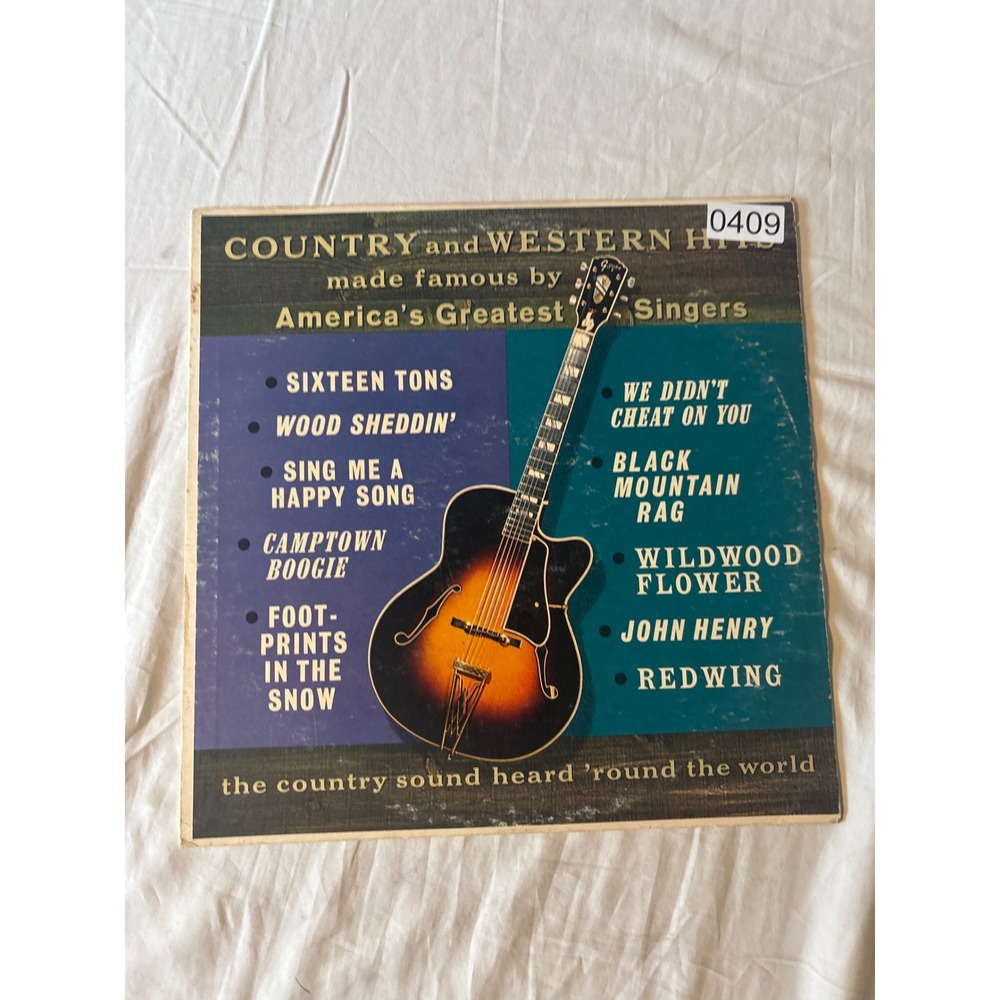 Somerset Country and Western Hits Vinyl LP 12" Black Good Jerry Shook Red Sovine